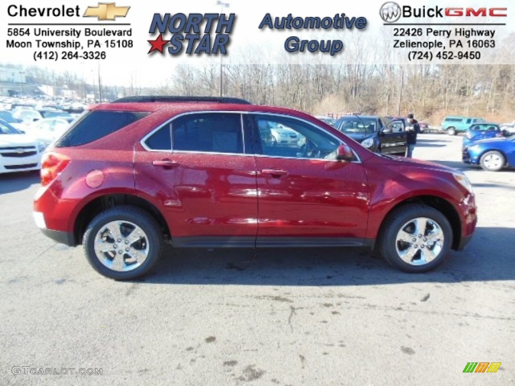 2013 Equinox LT AWD - Crystal Red Tintcoat / Jet Black photo #1