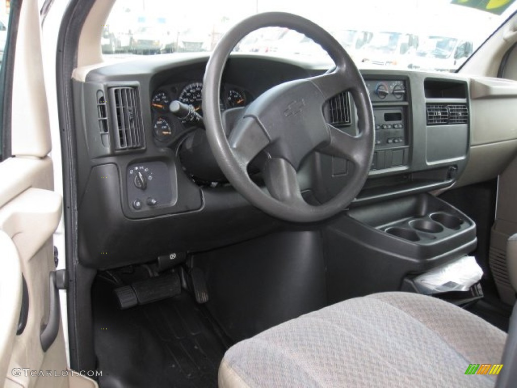 2004 Chevrolet Express 3500 Refrigerated Commercial Van Neutral Dashboard Photo #74736937
