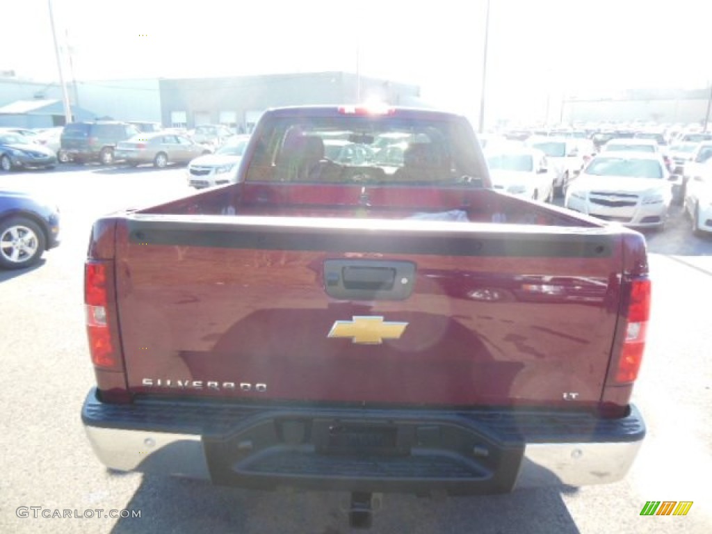 2013 Silverado 1500 LT Extended Cab 4x4 - Deep Ruby Metallic / Ebony photo #7