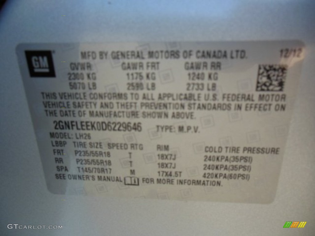 2013 Equinox LT AWD - Silver Ice Metallic / Jet Black photo #20