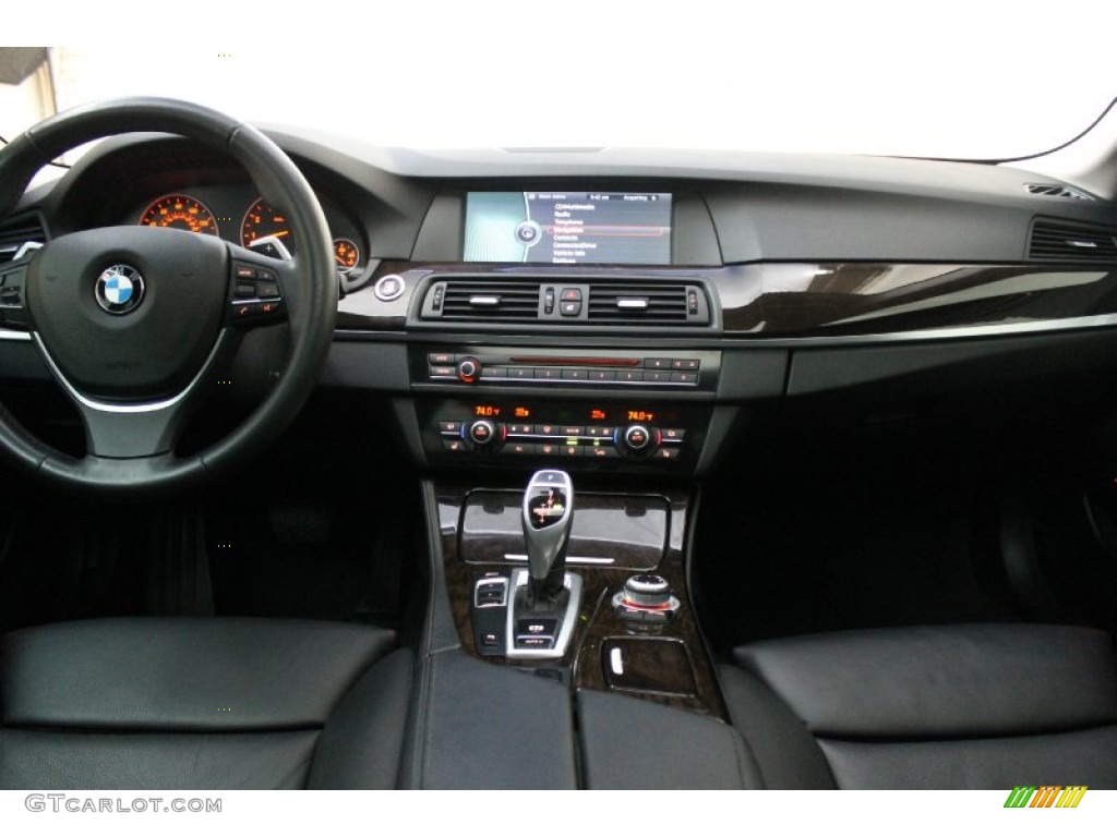 2011 BMW 5 Series 535i Sedan Black Dashboard Photo #74739209