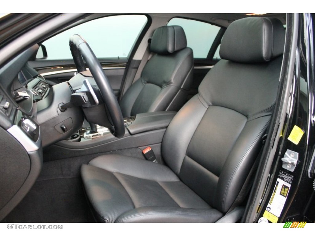 Black Interior 2011 BMW 5 Series 535i Sedan Photo #74739295