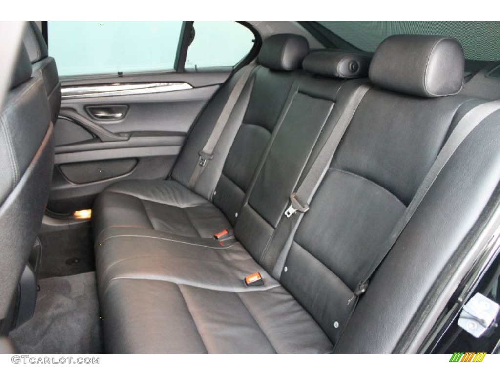 Black Interior 2011 BMW 5 Series 535i Sedan Photo #74739349