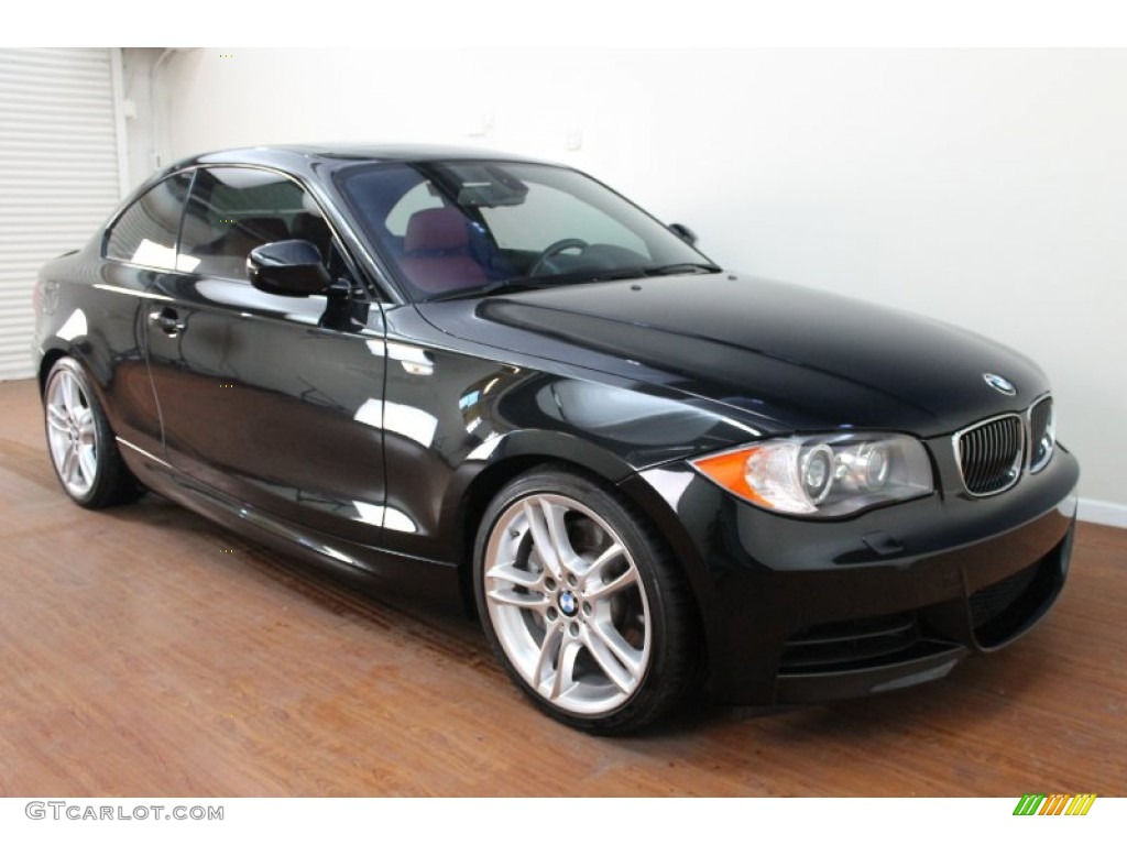 Black Sapphire Metallic 2011 BMW 1 Series 135i Coupe Exterior Photo #74741026