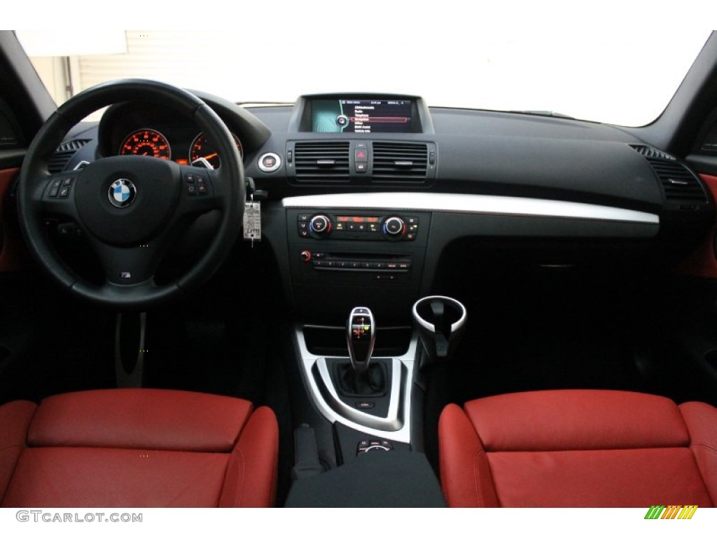 2011 BMW 1 Series 135i Coupe Coral Red Dashboard Photo #74741242