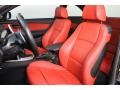 Coral Red 2011 BMW 1 Series 135i Coupe Interior Color