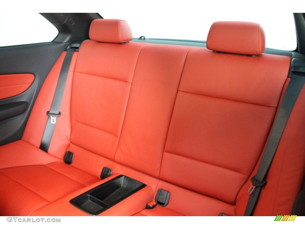 Coral Red Interior 2011 BMW 1 Series 135i Coupe Photo #74741406
