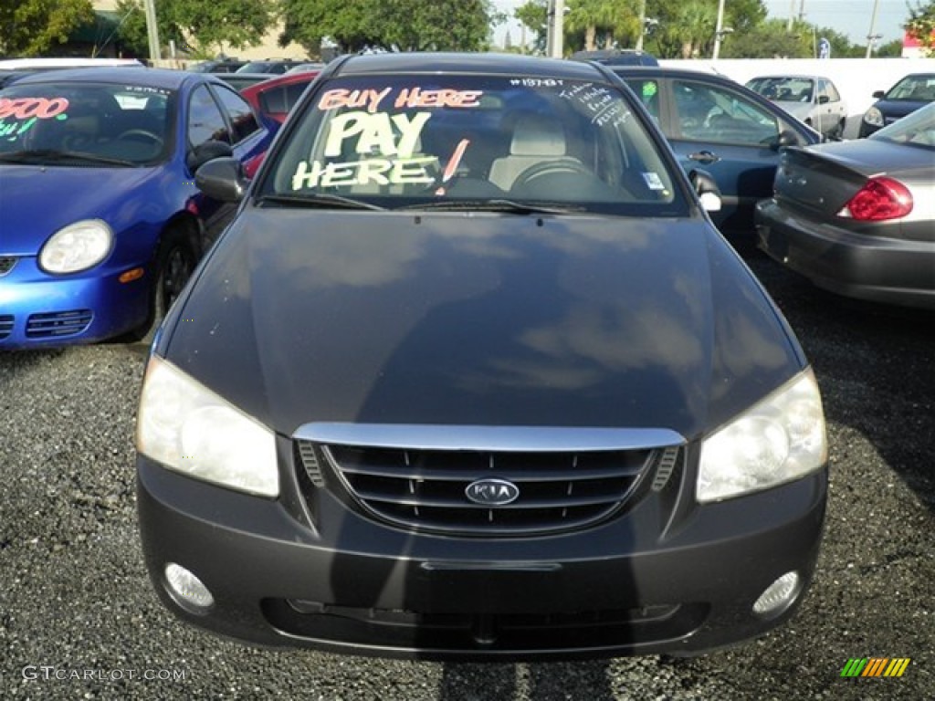 2005 Spectra EX Sedan - Dark Bronze / Gray photo #2