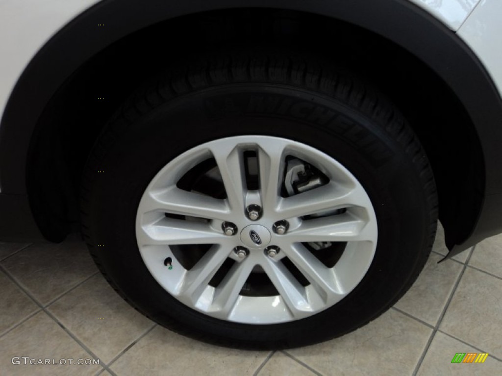 2012 Explorer XLT EcoBoost - White Platinum Tri-Coat / Medium Light Stone photo #3