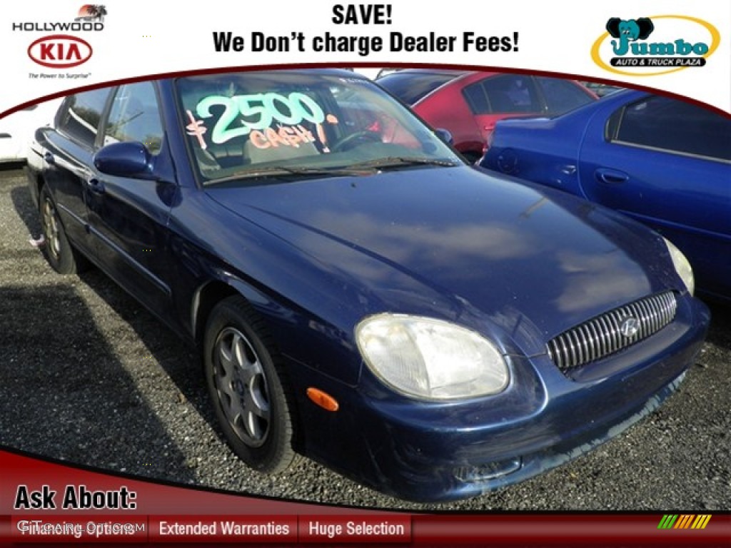 2001 Sonata GLS V6 - Napoli Blue / Gray photo #1