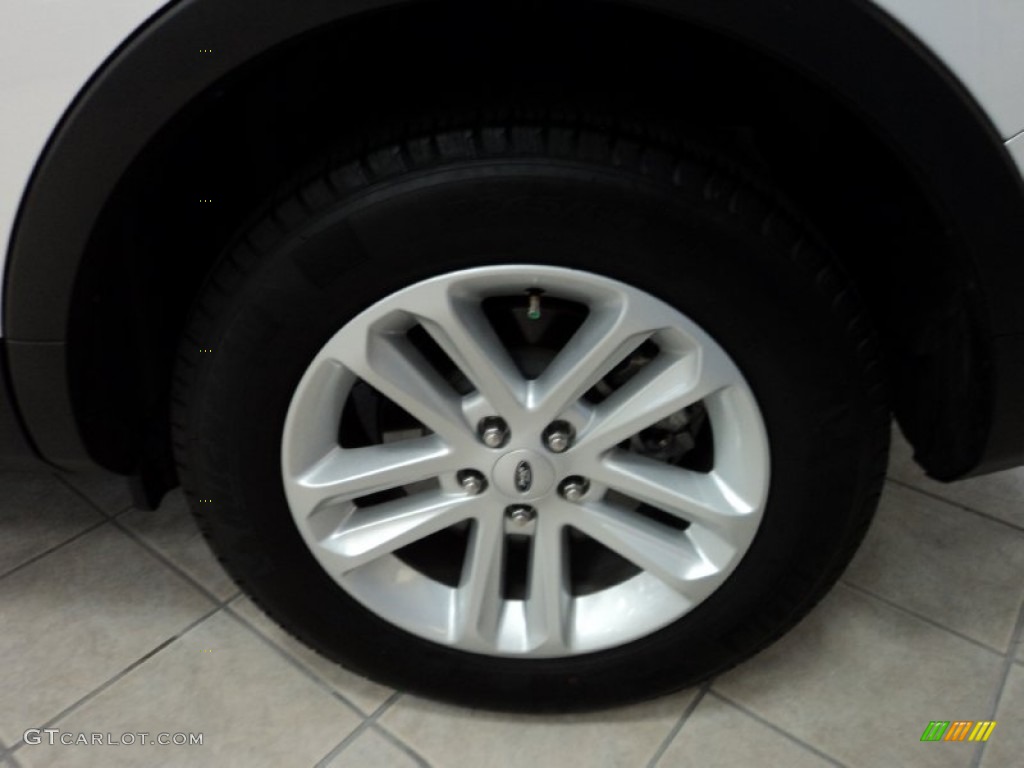 2012 Explorer XLT EcoBoost - White Platinum Tri-Coat / Medium Light Stone photo #9