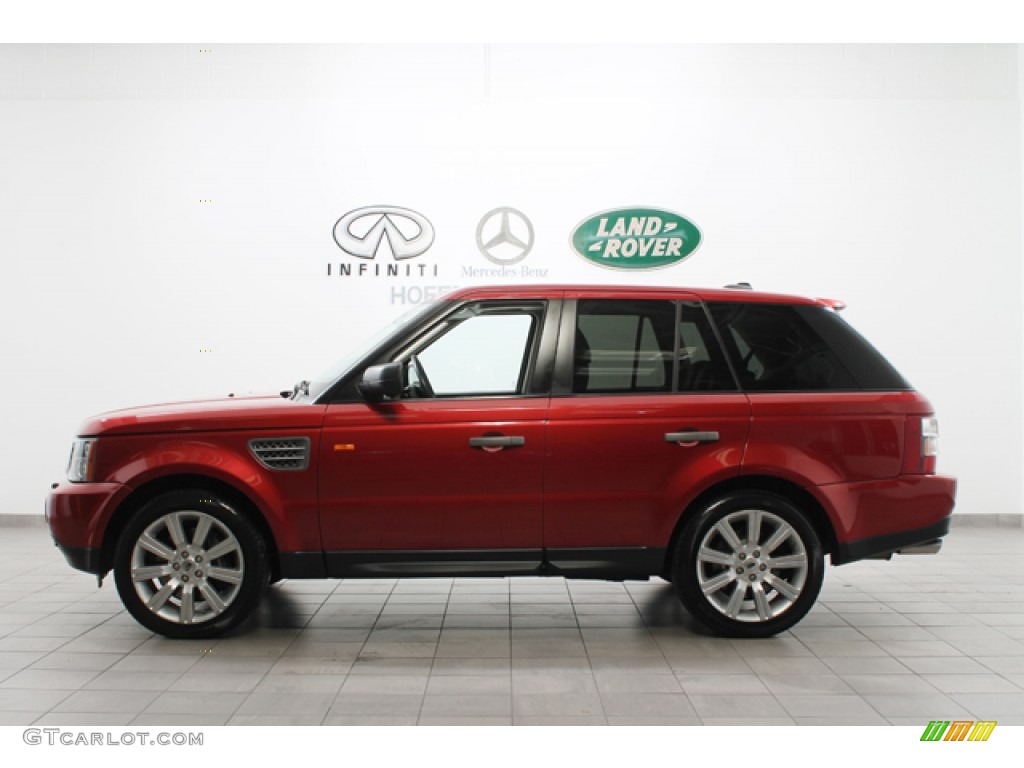 2008 Range Rover Sport Supercharged - Rimini Red Metallic / Ebony Black photo #2