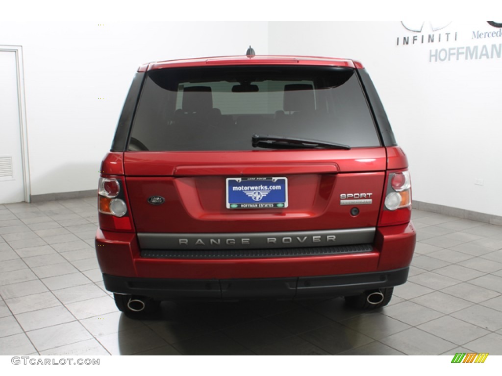 2008 Range Rover Sport Supercharged - Rimini Red Metallic / Ebony Black photo #4