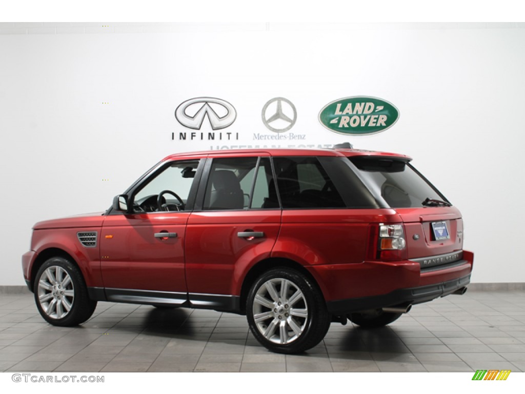 2008 Range Rover Sport Supercharged - Rimini Red Metallic / Ebony Black photo #5
