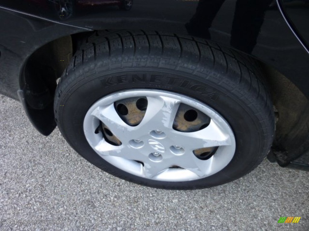 2006 Elantra GLS Hatchback - Ebony Black / Gray photo #9