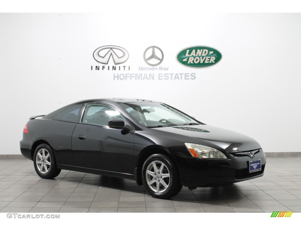 2003 Accord EX V6 Coupe - Nighthawk Black Pearl / Black photo #1