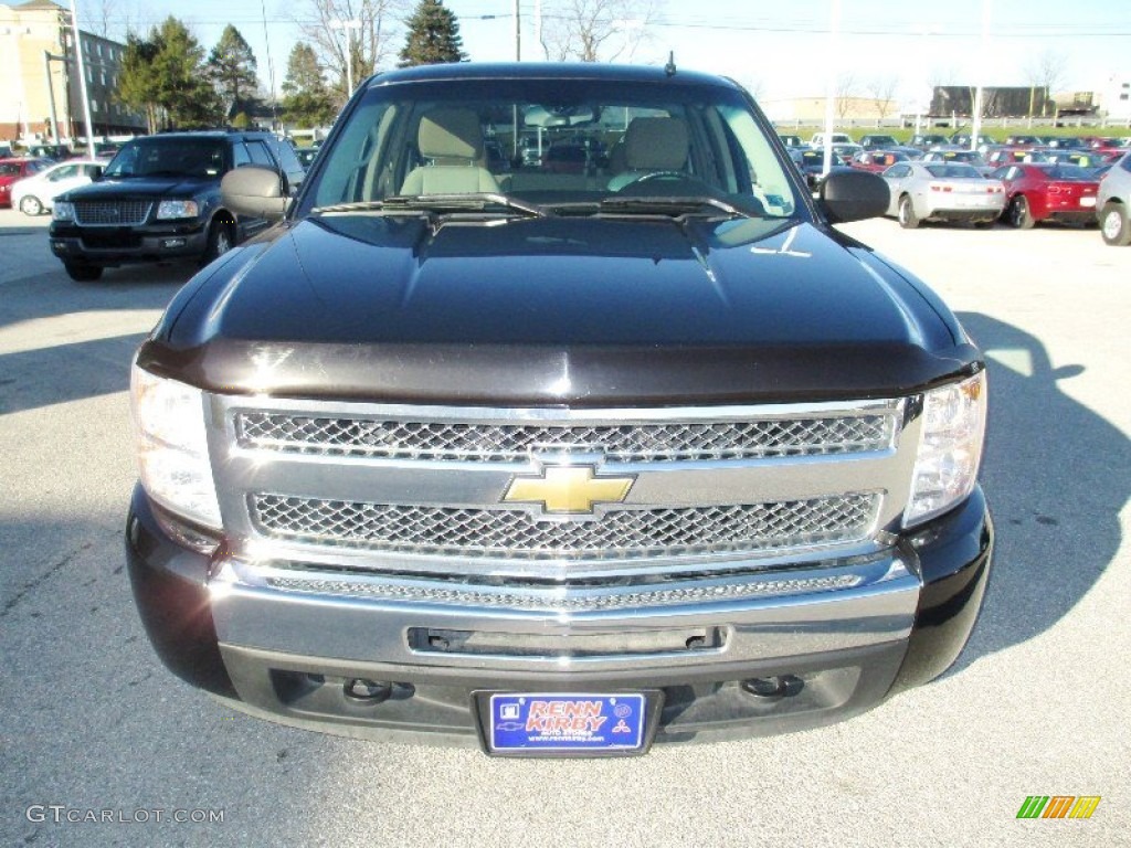 2009 Silverado 1500 LT Extended Cab 4x4 - Black Granite Metallic / Light Cashmere photo #15