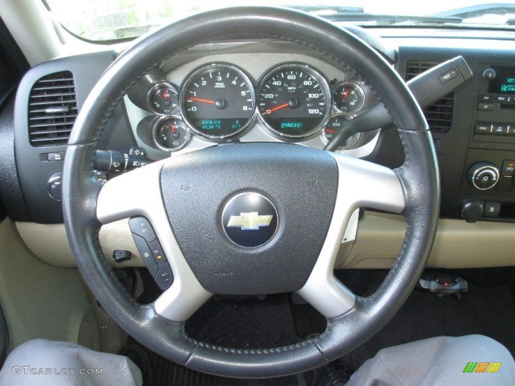 2009 Silverado 1500 LT Extended Cab 4x4 - Black Granite Metallic / Light Cashmere photo #23