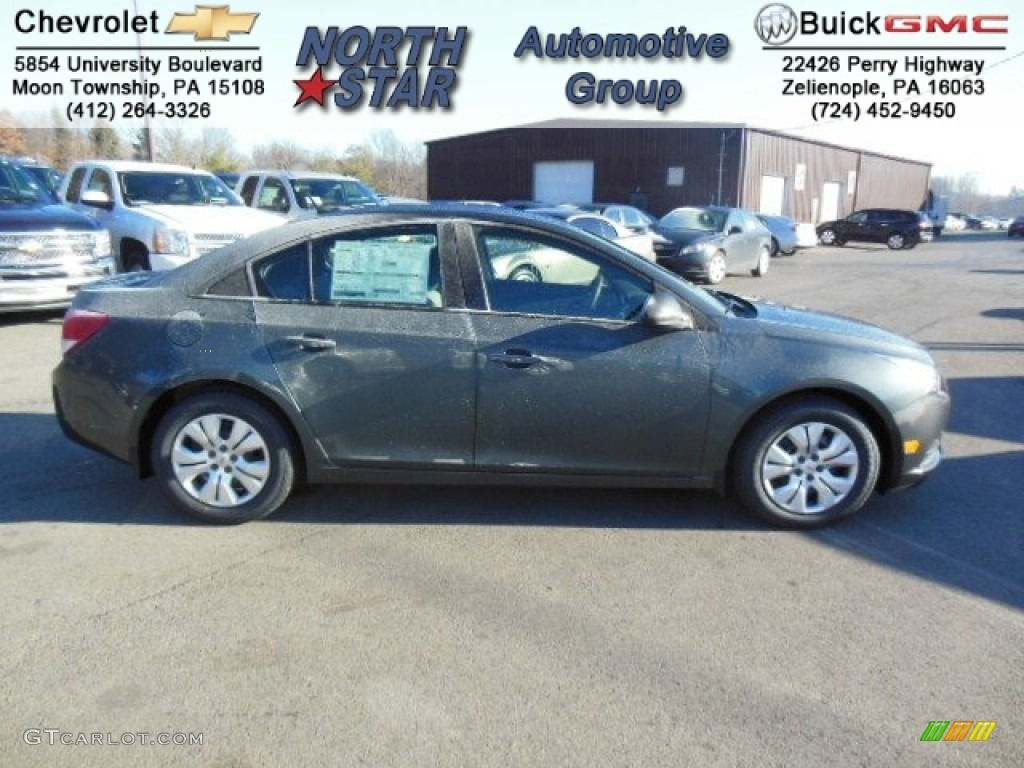 2013 Cruze LS - Cyber Gray Metallic / Jet Black/Medium Titanium photo #1