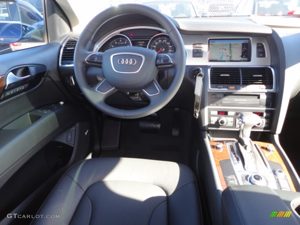 2013 Audi Q7 3.0 TFSI quattro Black Dashboard Photo #74748046