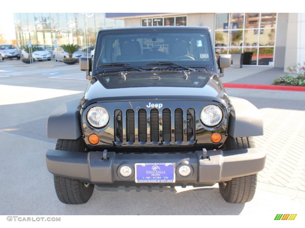2012 Wrangler Unlimited Sport S 4x4 - Black Forest Green Pearl / Black photo #2
