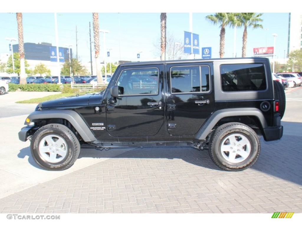 2012 Wrangler Unlimited Sport S 4x4 - Black Forest Green Pearl / Black photo #4
