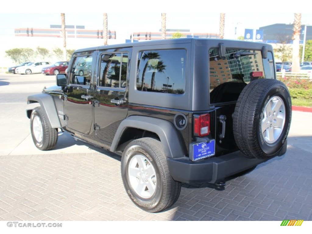 2012 Wrangler Unlimited Sport S 4x4 - Black Forest Green Pearl / Black photo #5