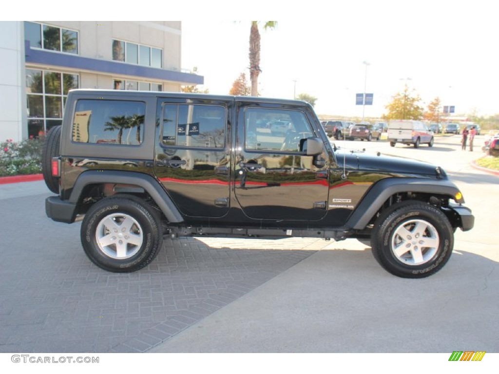 2012 Wrangler Unlimited Sport S 4x4 - Black Forest Green Pearl / Black photo #8