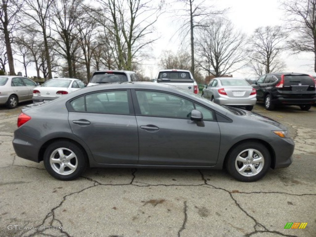 Polished Metal Metallic 2012 Honda Civic NGV Sedan Exterior Photo #74748568