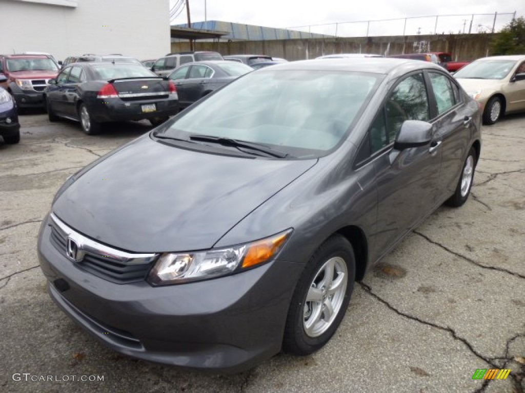 Polished Metal Metallic 2012 Honda Civic NGV Sedan Exterior Photo #74748640