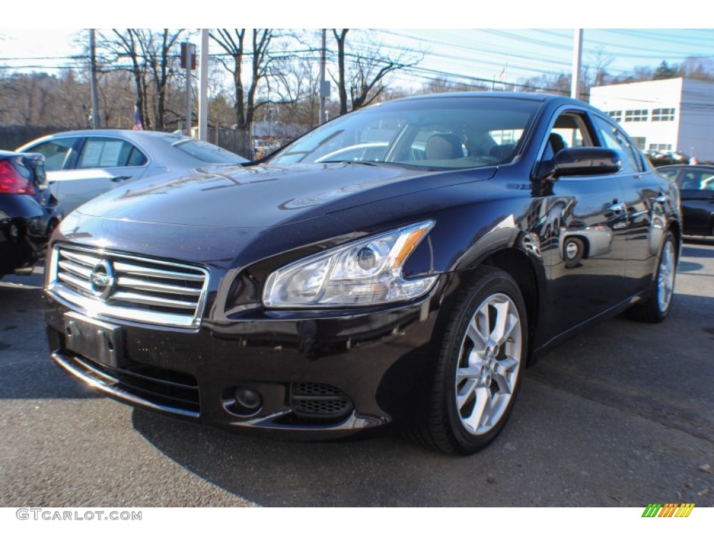 2012 Maxima 3.5 S - Crimson Black / Charcoal photo #1