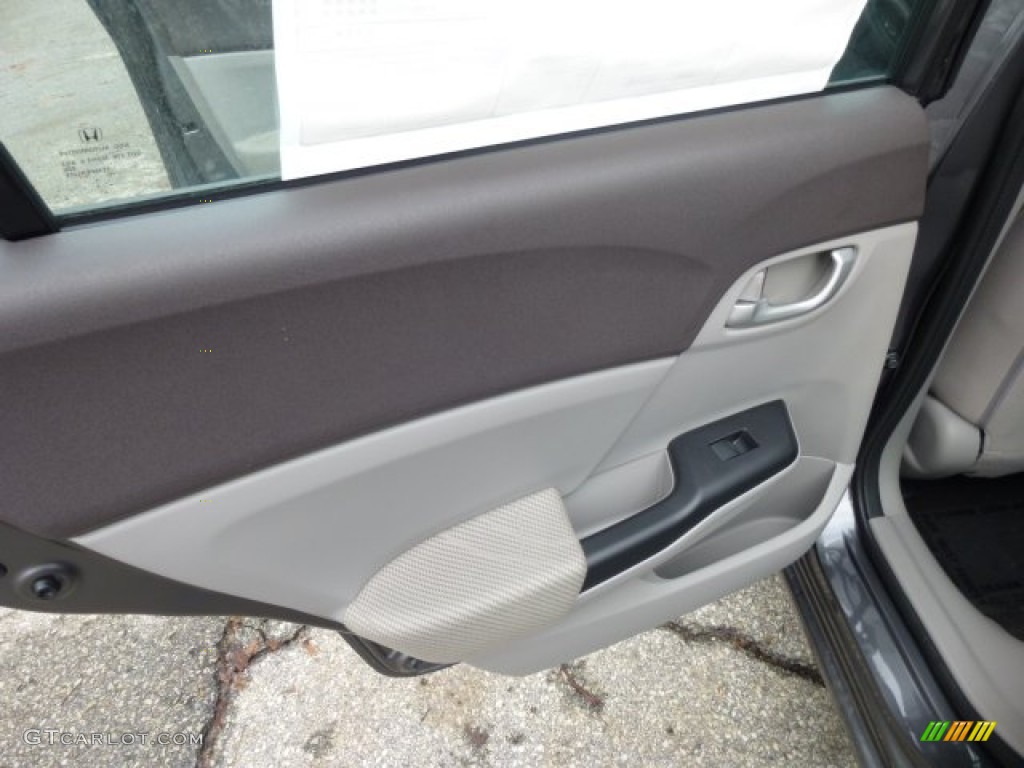 2012 Honda Civic NGV Sedan Gray Door Panel Photo #74748719