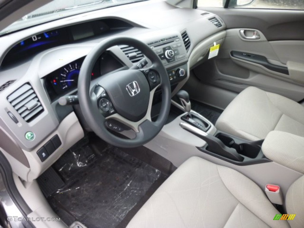 Gray Interior 2012 Honda Civic NGV Sedan Photo #74748760
