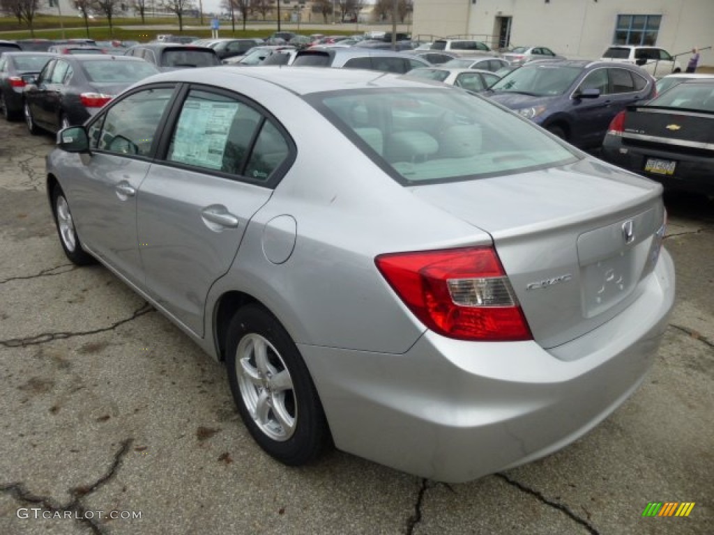 Alabaster Silver Metallic 2012 Honda Civic NGV Sedan Exterior Photo #74748880