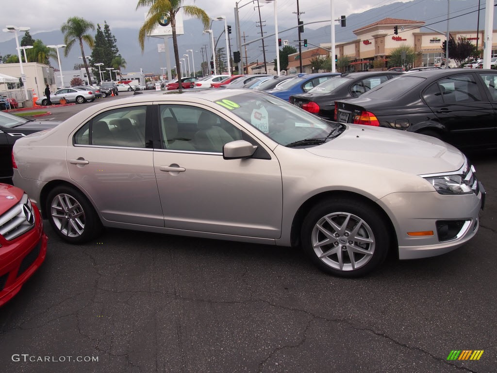 2010 Fusion SEL V6 - Smokestone Metallic / Camel photo #3