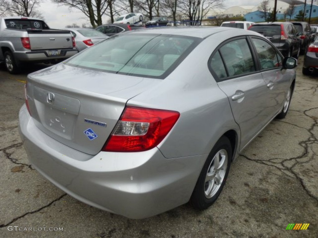 Alabaster Silver Metallic 2012 Honda Civic NGV Sedan Exterior Photo #74748919