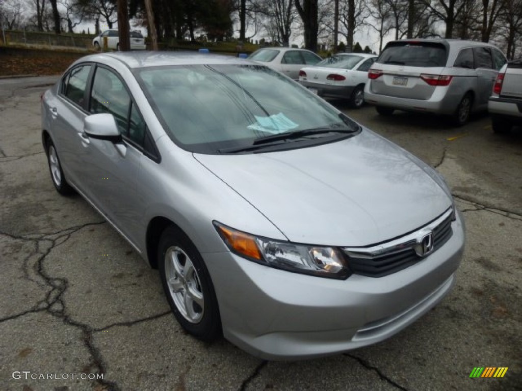 Alabaster Silver Metallic 2012 Honda Civic NGV Sedan Exterior Photo #74748959