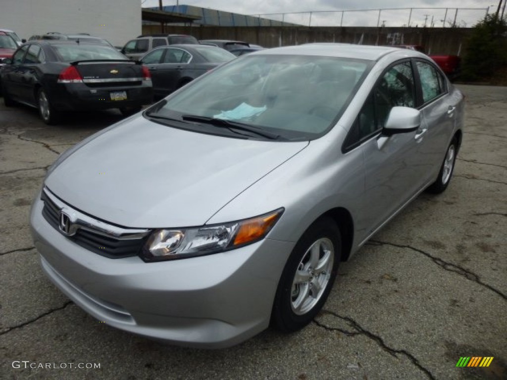 Alabaster Silver Metallic 2012 Honda Civic NGV Sedan Exterior Photo #74748991