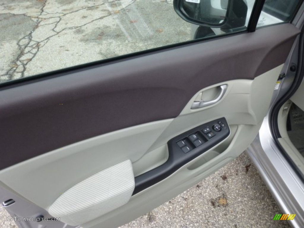 2012 Honda Civic NGV Sedan Gray Door Panel Photo #74749089