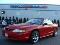 1998 Vermillion Red Ford Mustang GT Convertible  photo #1