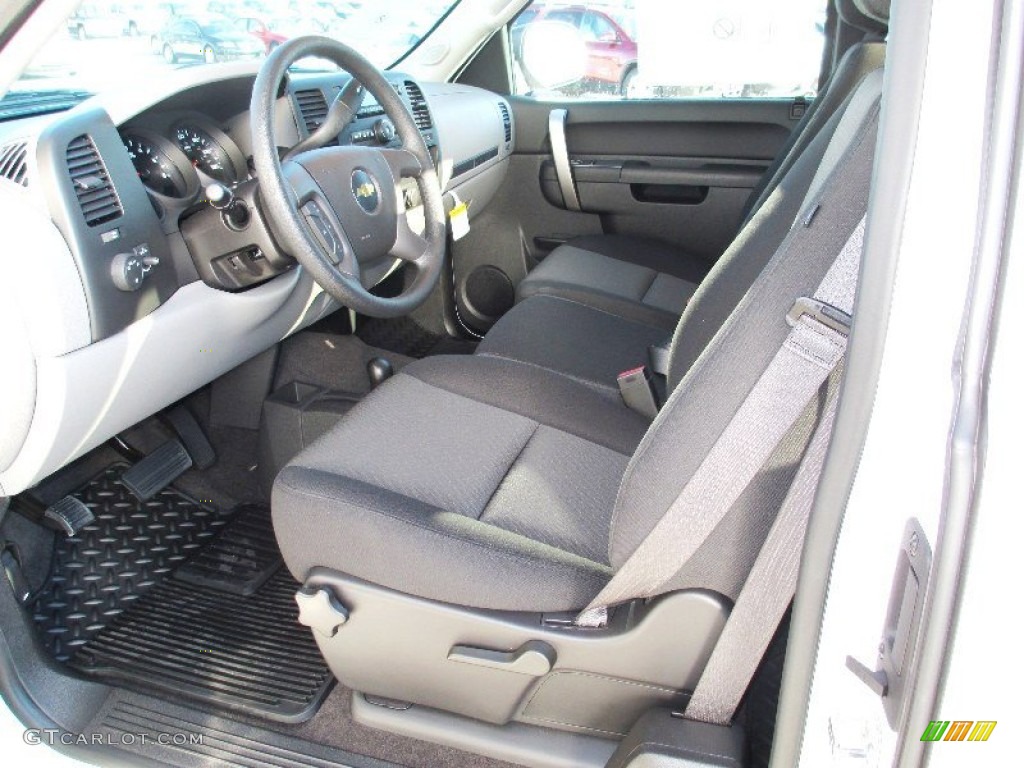 Ebony Interior 2013 Chevrolet Silverado 1500 LS Extended Cab 4x4 Photo #74750740