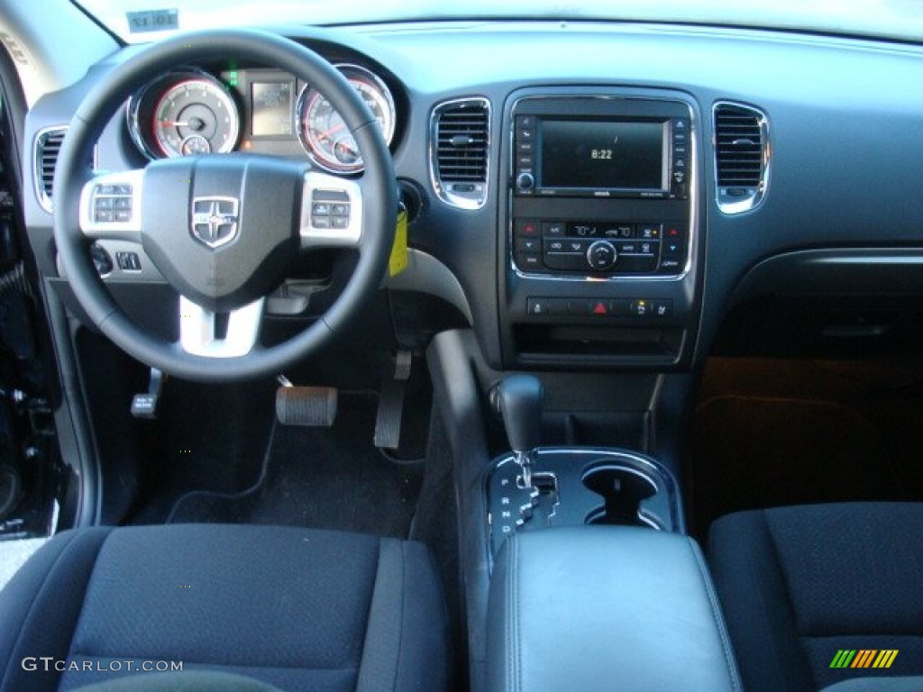 2013 Dodge Durango Rallye AWD Black Dashboard Photo #74750911