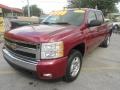 2007 Sport Red Metallic Chevrolet Silverado 1500 LT Crew Cab  photo #3