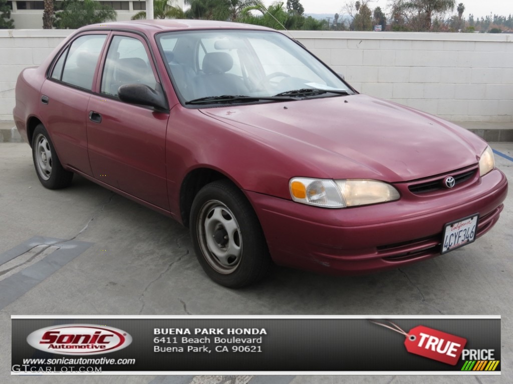 1999 Corolla CE - Venetian Red Pearl / Pebble Beige photo #1