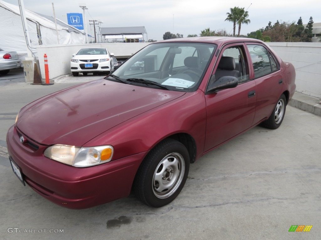 1999 Corolla CE - Venetian Red Pearl / Pebble Beige photo #6