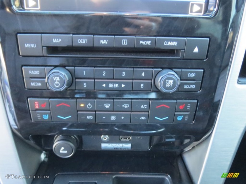 2012 F150 Platinum SuperCrew - Tuxedo Black Metallic / Platinum Sienna Brown/Black Leather photo #38