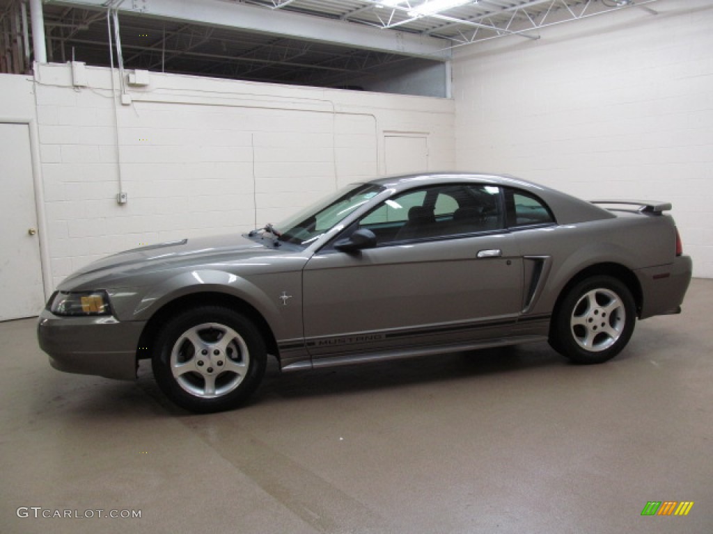 Mineral Grey Metallic 2001 Ford Mustang V6 Coupe Exterior Photo #74753035