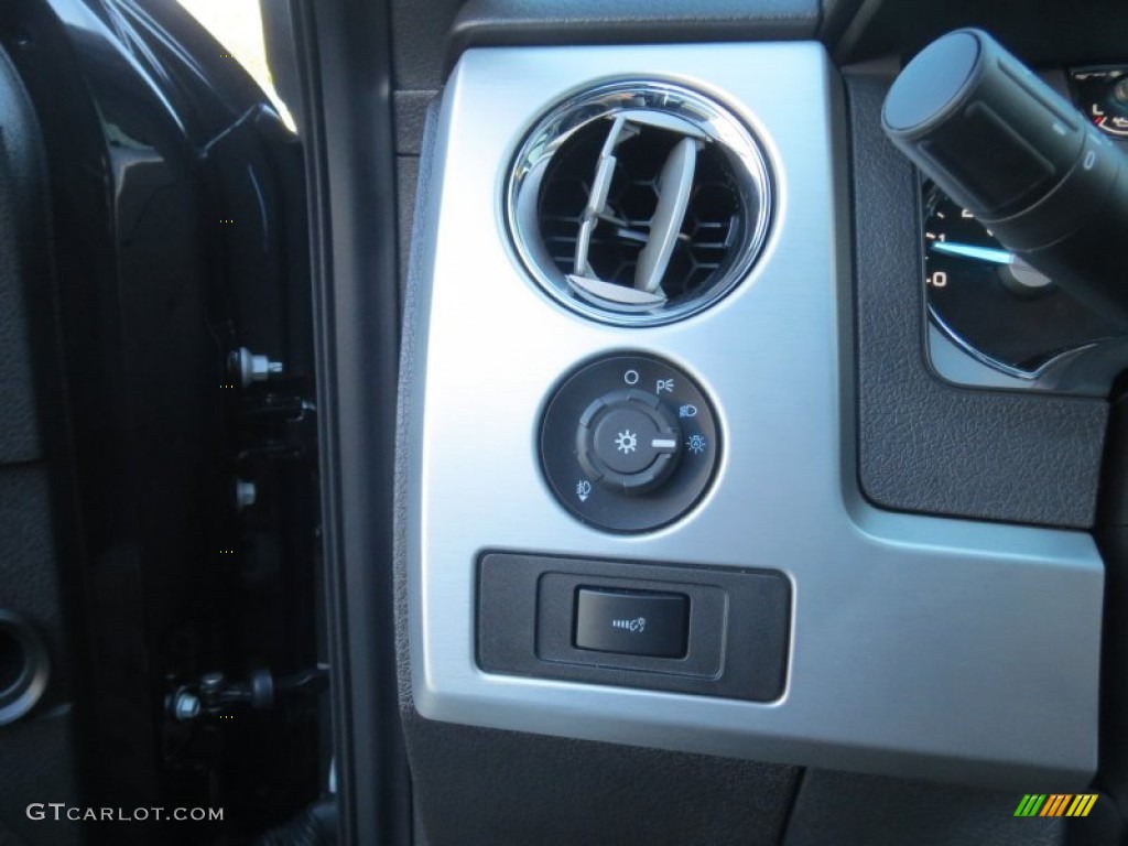 2012 F150 Platinum SuperCrew - Tuxedo Black Metallic / Platinum Sienna Brown/Black Leather photo #46