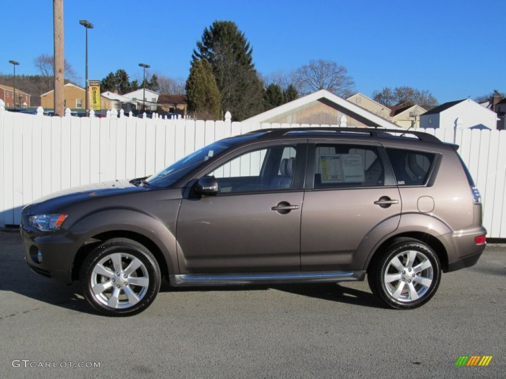 Quartz Brown Metallic 2010 Mitsubishi Outlander XLS 4WD Exterior Photo #74753779