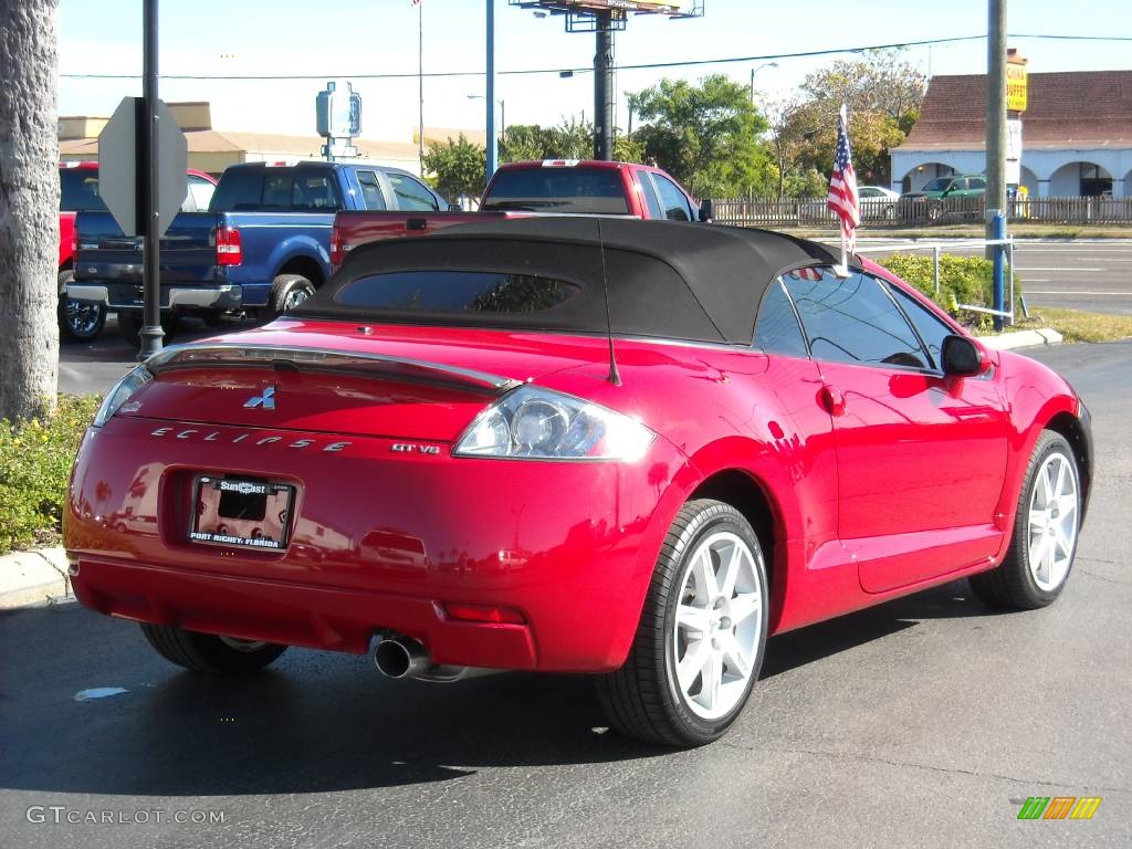 2007 Eclipse Spyder GT - Pure Red / Dark Charcoal photo #6